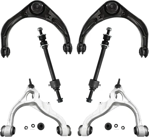 Miniatura 31 de Detroit Axle - Kit de extremo delantero para Chrysler 300 Dodge Charger Challenger 2011-2023, 2 brazos de control inferiores traseros 2 varillas