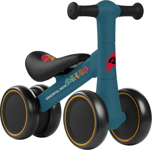 Retrospec Cricket 2 Baby Walker Balance Bike with 4 Wheels - Safe Learning Toy for Ages 12-24 Months - Scratch-Resistant Indoor Outdoor Toddler