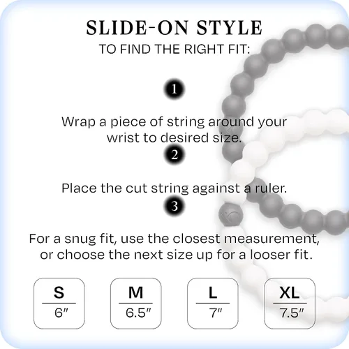 Miniatura 4 de Lokai Silicone Beaded Bracelets for Men & Women - Black & White Matching Bracelets, Couples Friendship Bracelets - Jewelry Fashion Bracelet