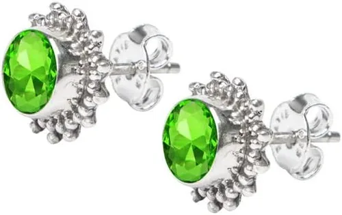 Miniatura 4 de Aretes tipo dormilona hechos a mano de plata de ley 925 para mujeres y niñas, regalos de Navidad