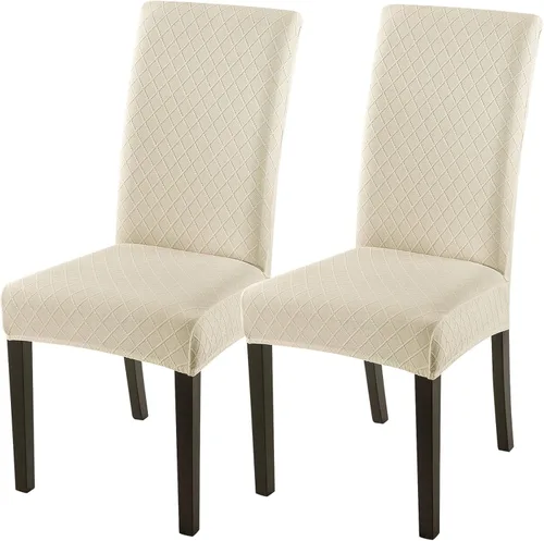 Miniatura 52 de SearchI Juego de 4 fundas para sillas de comedor, elásticas con estampado floral, fundas deslizables para sillas Parsons de spandex, removibles