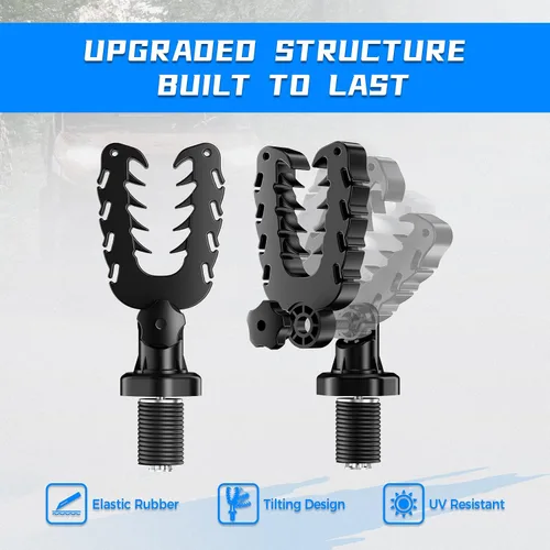 Miniatura 2 de KEMIMOTO Soporte para herramientas UTV, anclaje de amarre compatible con Polaris Ranger General, soporte para herramientas con amortiguadores
