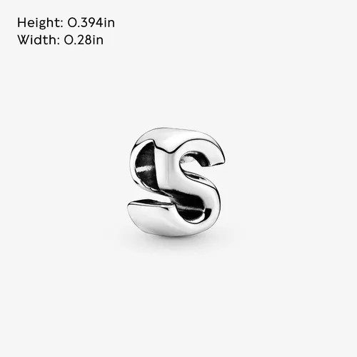 Miniatura 28 de Colgante de plata de ley 925 con letra PANDORA
