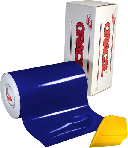 Miniatura 6 de Calcomanías de vinilo brillante Oracal 651 de 12 pulgadas x 5 pies con base de disolvente de color a elegir Amarillo dorado