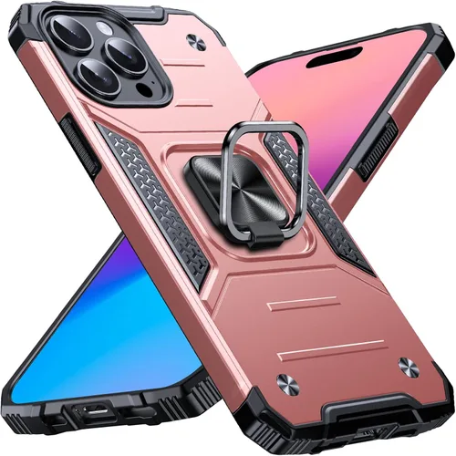 Miniatura 57 de Anqrp Funda resistente para iPhone 6/7/8/SE/SE2 con soporte de anillo mejorado y agarre, grado militar, a prueba de golpes, resistente y robusta