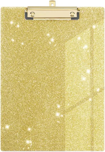 Miniatura 15 de Bonito portapapeles de madera con diseño decorativo A4 tamaño carta para oficina, tamaño estándar 9 x 12.5 pulgadas con clip de metal de perfil