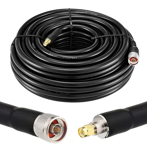 Miniatura 11 de XRDS -RF Cable SMA a N de 2 pies, conector N-macho a SMA-macho Cable de extensión KMR400 de baja pérdida