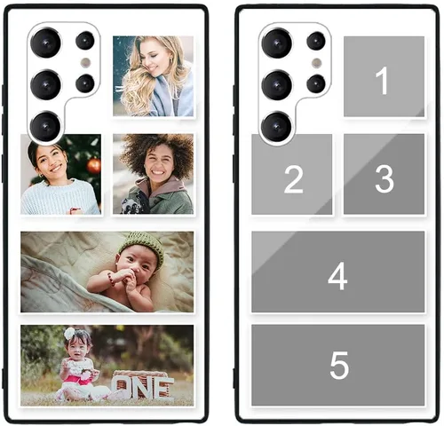 Miniatura 512 de Funda de teléfono personalizada para Samsung Galaxy S22+ / S22 Plus 5G, funda de TPU suave de vidrio templado antiarañazos personalizada con foto