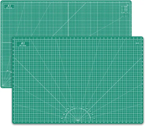 Miniatura 15 de Headley Tools Tapete de corte autorreparable grueso de 18 x 12 pulgadas, tapete de costura de corte giratorio A3 para manualidades, tabla de cortar