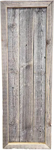 Rockin' Wood - Letrero enmarcado en blanco hecho de madera de granero recuperada, perfecto para proyectos de bricolaje, letreros de porche, fácil de