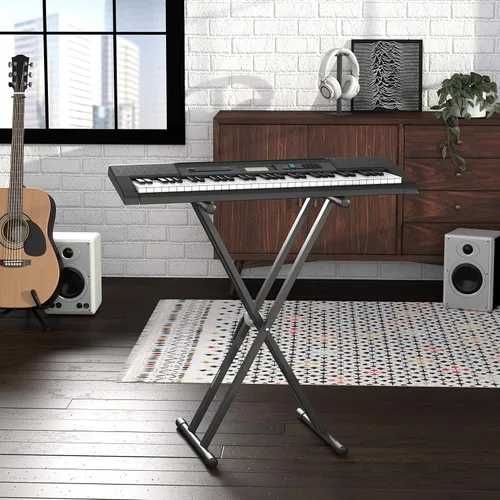 Miniatura 5 de Amazon Basics Soporte resistente para teclado y piano, ajustable de alta resistencia, diseño en forma de X adaptable a la altura, negro