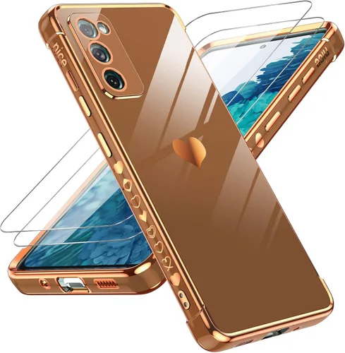 Miniatura 122 de LeYi for Moto G 5G 2025 Case: with Tempered Glass Screen Protector [2 Pcs]+ Full Camera Lens Protection,Love Heart Plating Cute Luxury Soft TPU