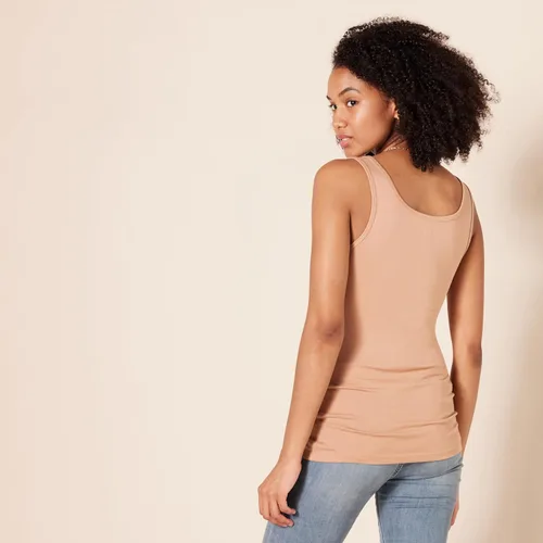 Miniatura 4 de Tienda Essentials Camiseta de tirantes ajustada para mujer, paquete de 2