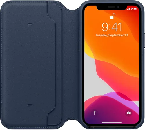 Miniatura 4 de Apple Folio de cuero (para iPhone 11 Pro) - Deep Sea Blue