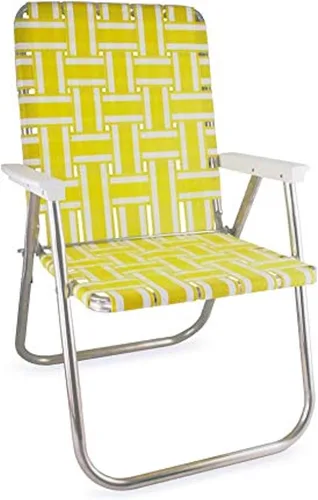Miniatura 15 de Silla de césped plegable de aluminio al aire libre de Lawn Chair USA Sillas con correas resistentes para acampar, deportes, playa, jardín