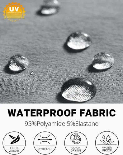 Miniatura 5 de PULI Pantalones de senderismo elásticos para hombre con 5 bolsillos, impermeables, ajustados, para golf, casual, viajes, trabajo, para hombre