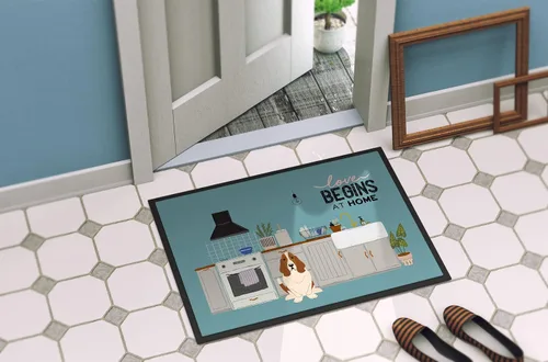 Miniatura 4 de Caroline's Treasures CK7725MAT Basset Hound - Tapete para puerta delantera, 18 x 27 pulgadas, tapete para interior y exterior, antideslizante