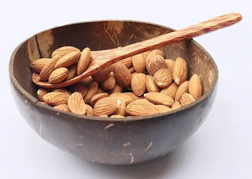 Miniatura 8 de Juego de 2 cuencos y cucharas de coco natural, pulido con aceite de coco, duradero, ligero, útil, cuenco grande de madera para ensaladas, desayuno