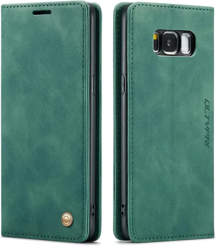 Miniatura 8 de Funda de cuero estilo cartera vintage para Samsung S