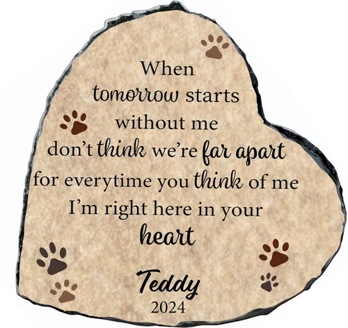 Miniatura 8 de Placa conmemorativa personalizada para mascotas, placa conmemorativa para mascotas, regalo de pérdida de corazón, caballo, perro o gato (S-013)