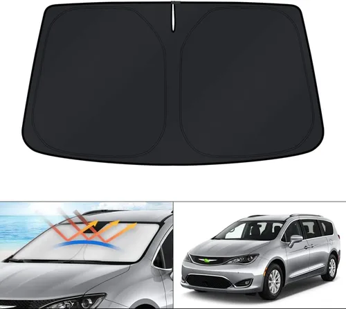 Miniatura 84 de KUST - Parasol plegable para parabrisas para Ford Ranger, accesorios 2019-2025 2026, parasol personalizado para ventana, protector solar plegable