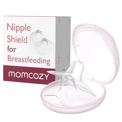 Momcozy - Protectores de pezón de contacto, 100% silicona de grado alimenticio para dificultades de lactancia, ultrafinos y súper suaves, sin