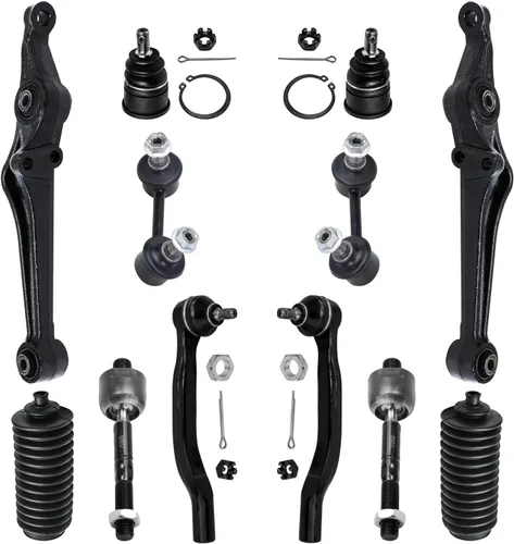 Miniatura 94 de Detroit Axle - Kit de extremo delantero para Ford 1998-2001 Explorer Mercury Mountaineer, 4 barras estabilizadoras delanteras y traseras, 2 brazos