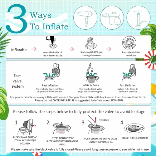 Miniatura 7 de Float Joy Tanning Pool Floats Adult Inflatable Tanning Bed for Backyard Lake Floats Tanning Pool Lounger Sunbathing Pool Flotador de piscina