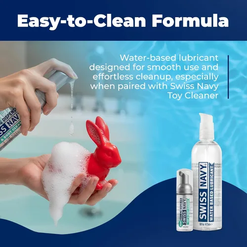 Miniatura 7 de Swiss Navy Lubricante Premium a Base de Agua - 16 oz - Gel Lubricante para Hombres, Mujeres y Parejas - Seguro para Juguetes - Fórmula que No Mancha