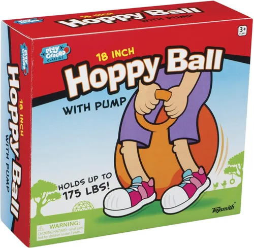 Miniatura 3 de Toysmith Playground Classics, Hoppy Ball, pelota de rebote de 18 pulgadas, para niños y niñas a partir de 3 años, azul