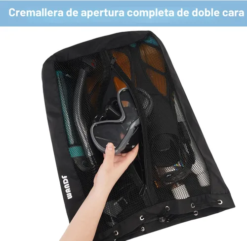 Miniatura 2 de WANDF Bolsa de Natación Mochila de Malla con Cordón Mochila de Playa para Natación, Gimnasio y Equipo de Entrenamiento