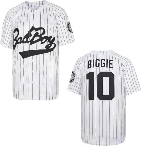 Kaleid Camiseta de béisbol para hombre #10 Bad Boy 72 Smalls de la película, camisetas de béisbol de los años 90, ropa de hip hop cosida