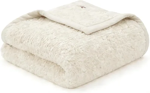 Miniatura 19 de Woolrich Burlington Manta Bereber súper suave, cobertura acogedora y ligera con ribete de terciopelo lujoso, colcha moderna y elegante para todas