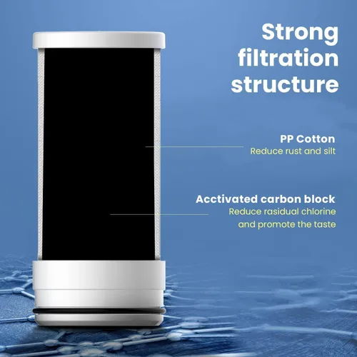 Miniatura 7 de Waterdrop Filtro de agua para grifo de fregadero, acero inoxidable giratorio de 360°, purificador de agua certificado NSF para fregadero de cocina