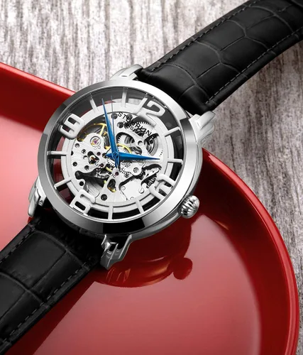 Miniatura 7 de Stuhrling Original Skeleton Watches for Men - Mens Automatic Watch Self Winding Mens Dress Watch - Mens Winchester 44 Elite Watch Mechanical Watch