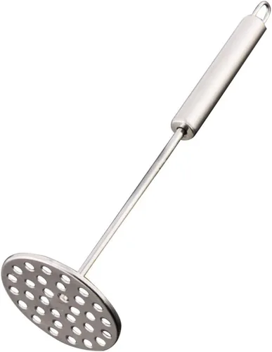 Miniatura 9 de YARNOW Trituradora manual de patatas de acero inoxidable para frijoles, frutas, verduras, ñames, calabaza, suministros de herramientas de alimentos