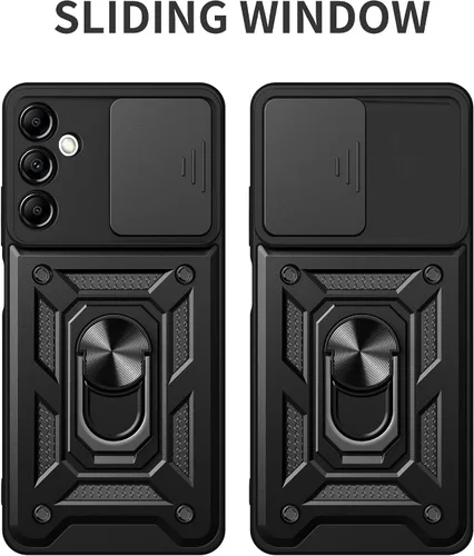 Miniatura 2 de Funda para Samsung Galaxy A14 5G con [2 unidades] protector de pantalla, para Galaxy A14 4G, funda protectora de doble capa resistente para teléfono