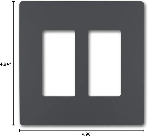 Miniatura 8 de Pass & Seymour RWP26WCC10 - Plato de pared, plástico, 0.04 onzas (1 gramo), color blanco, RWP262GCC6 Grafito