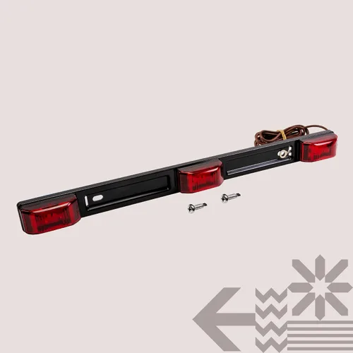 Miniatura 8 de True Mods 15" Barra de luz LED de 3 luces rojas para remolque [DOT FMVSS 108] [SAE P2] [IP67 sumergible] Sellada Identificación de marcha