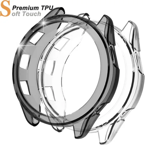 Miniatura 2 de Miimall - Funda compatible con Garmin Forerunner 965, resistente a los arañazos, protección militar de TPU translúcida para Garmin Forerunner