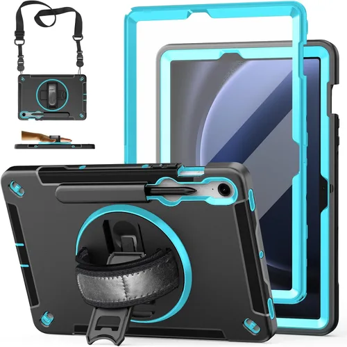 Miniatura 26 de Funda para Galaxy Tab S6 Lite de 10.4 pulgadas 2024/2022/2020: funda de TPU de grado militar a prueba de golpes con protector de pantalla - soporte