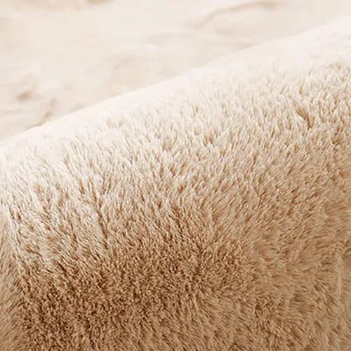 Miniatura 4 de ZZenSmot Alfombra moderna de piel sintética de conejo suave y esponjosa para el suelo, no se desprende, antideslizante, para dormitorio, sala