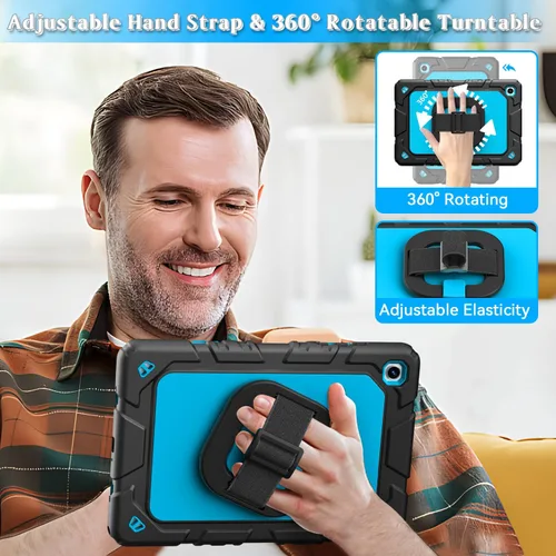 Miniatura 4 de Grifobes Fundas para Samsung Galaxy Tab A11 Plus 2025 / A9 Plus de 11 pulgadas 2023, a prueba de golpes, con protector de pantalla, soporte