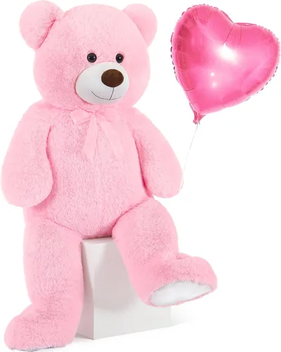 Miniatura 20 de Toys Studio - Adorable oso de peluche gigante, de 36 pulgadas, color gris, felpa suave, para novias y niñas Azul