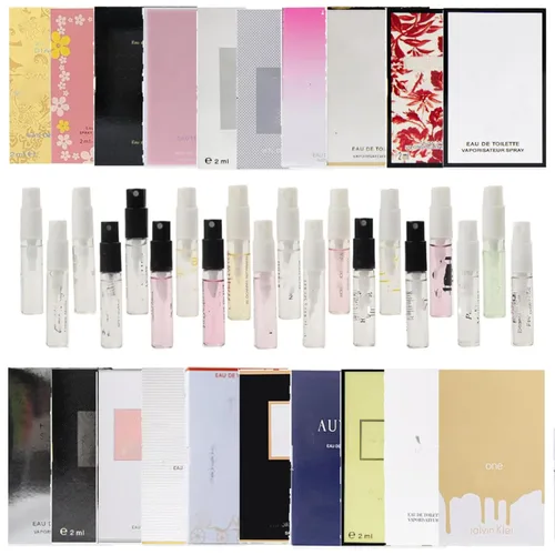 20 muestras de fragancias de diseñador, colección de muestras de fragancias de diseñador para mujer, viales de perfume de lujo de alta gama para