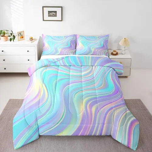 Miniatura 35 de Juego de edredón de videojuegos para niños, niñas y hombres, juego de ropa de cama con estampado de consola de videojuegos negro, decoración