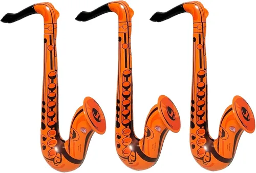 Saxofón colorido de 22 pulgadas (3 colores), instrumento musical inflable para juego simulado, concierto, jazz, sesión de fotos, cabina, fiesta de