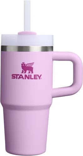 Miniatura 105 de Stanley Quencher H2.0 - Vaso de acero inoxidable con asa, pajilla y tapa FlowState giratoria de 3 posiciones; aislamiento térmico, sin BPA; apto