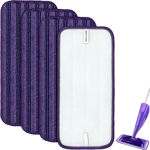 Miniatura 9 de Almohadillas catiónicas actualizadas e innovadoras para Swiffer Wet Jet y la mayoría de trapeadores de velcro de 10, 11 y 12 pulgadas, reemplazo