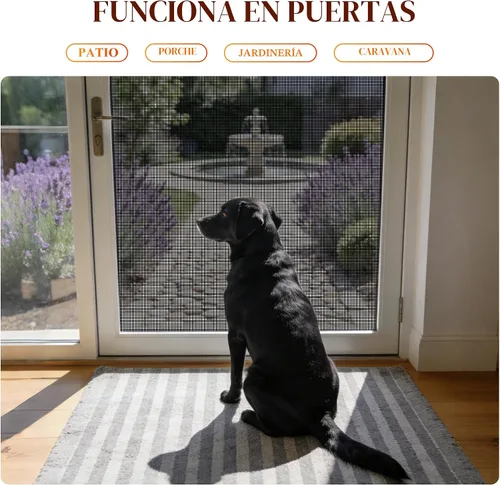 Miniatura 6 de Repuesto de mosquitero negro a prueba de mascotas.